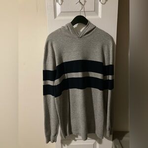 H&M Label of Graded Goods line Gray and Black Striped Men's Sweater